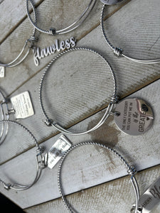 Silver Charmed bangles