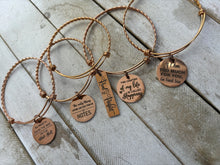 Load image into Gallery viewer, Rose Gold Charmed bangles
