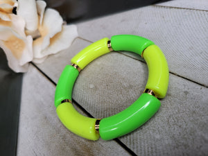 Bamboo bracelet - Neon